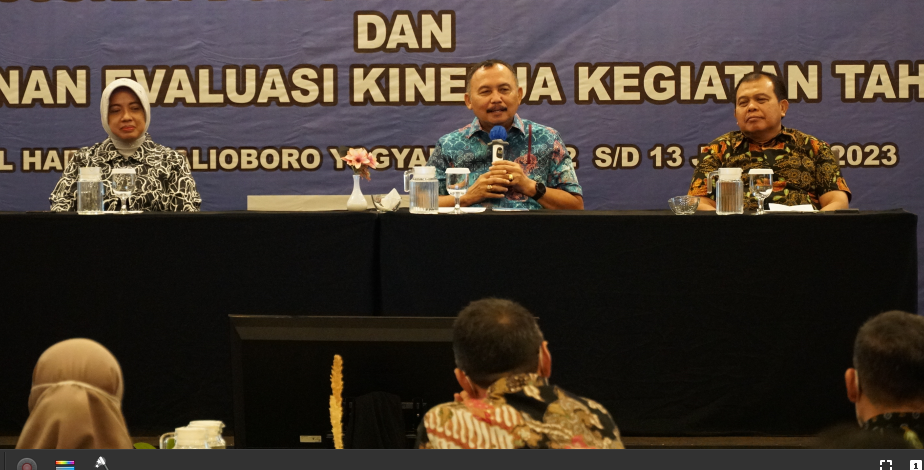 Bupati Purworejo, Agus Bastian saat Rapat Koordinasi Pimpinan Triwulan I di Hotel Harper, Yogyakarta pada Kamis, 12 Januari 2023 kemarin.