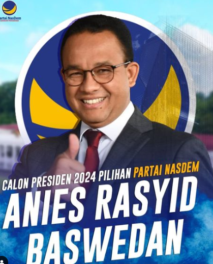 Keteragan foto, Nasdem kembali menjadi bulan-bulan publik dengan istilah Nasdrun pasac penetapan Anies Baswedan sebagai Calon Prisedien pada Pilpres 2024