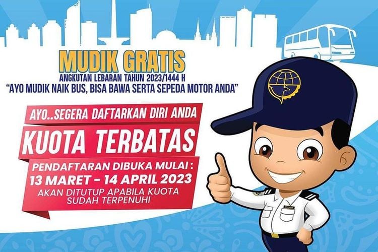 Mudik Gratis Kemenhub 2023 Resmi Dibuka, Simak Syarat Dan Ketentuan ...