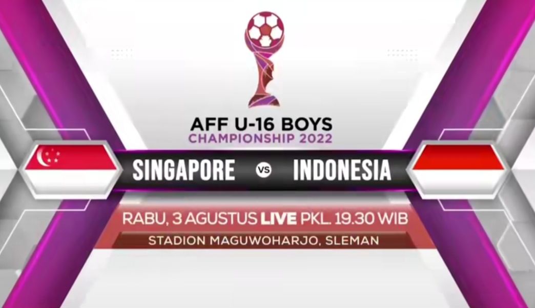 Live indonesia u16 vs singapura u16