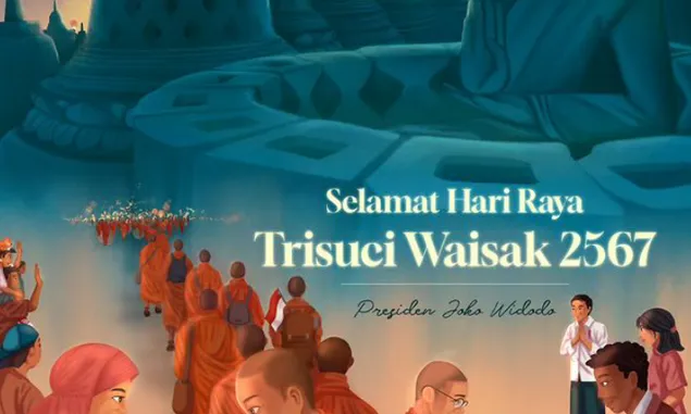 Peringati Hari Raya Waisak, Presiden Jokowi Doakan Seluruh Umat Manusia Hidup Bahagia