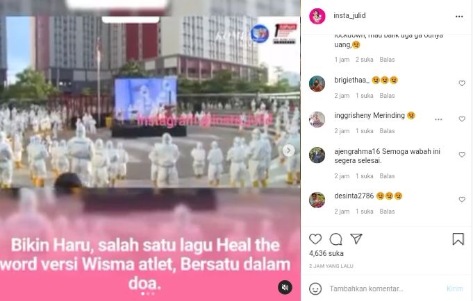 Viral Wisma Atlet Nyanyikan Lagu Heal The Word Bersama Ribuan Orang, Netizen: Merinding
