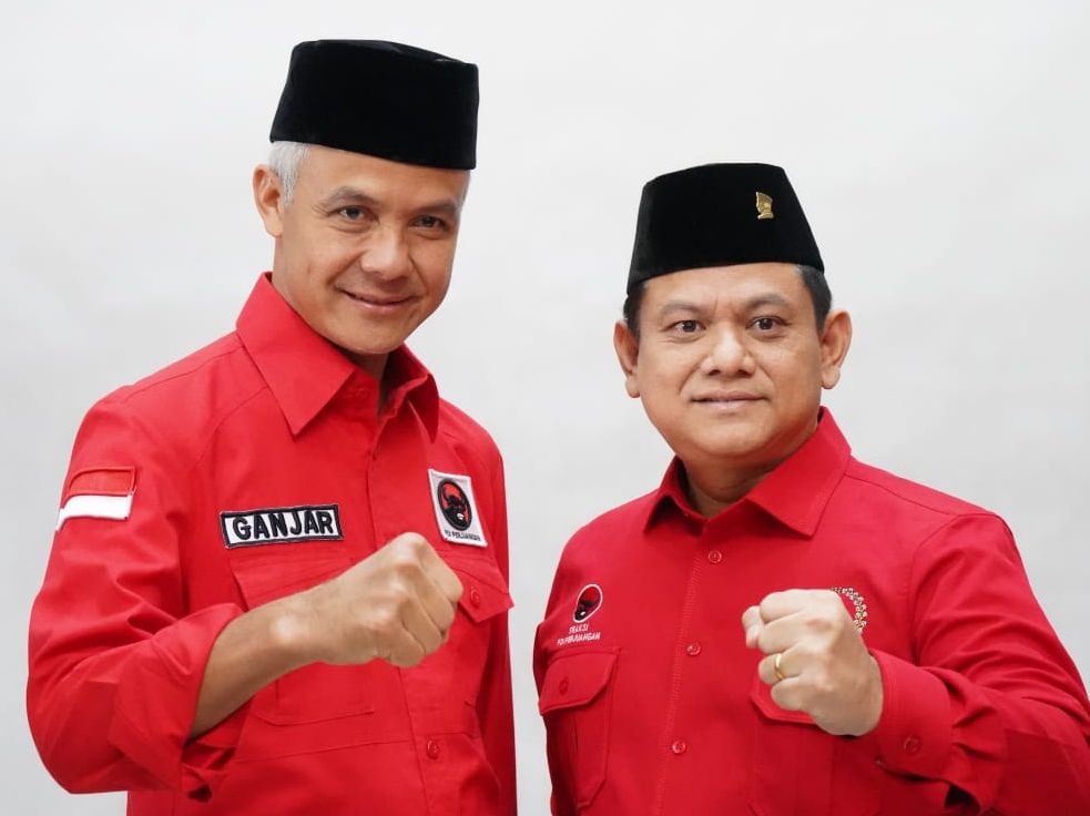 Anggota DPRD Jawa Barat Abdy Yuhana berfoto bersama Bakal Calon Presiden Ganjar Pranowo