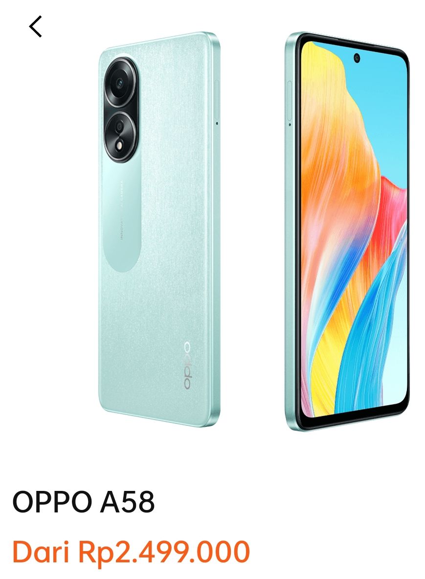 spek oppo a58