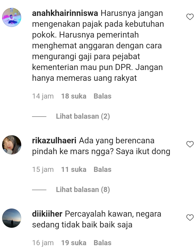 Beberapa komentar netizen terkait rencana Sembako dikenai PPN. /@idx_channel