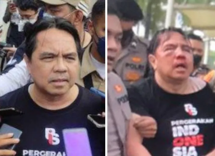 Ade Armando Babak Belur Dikeroyok Massa Saat Demo Mahasiswa Di Senayan ...