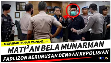 Thumbnail Video yang Mengatakan Bahwa Fadli Zon Berurusan dengan Polisi karena Bela Eks FPI Munarman