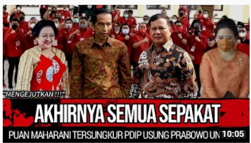 Thumbnail Video yang Mengatakan Bahwa PDIP Singkirkan Puan Maharani dan Lebih Pilih Usung Prabowo Subianto Jadi Capres 2024