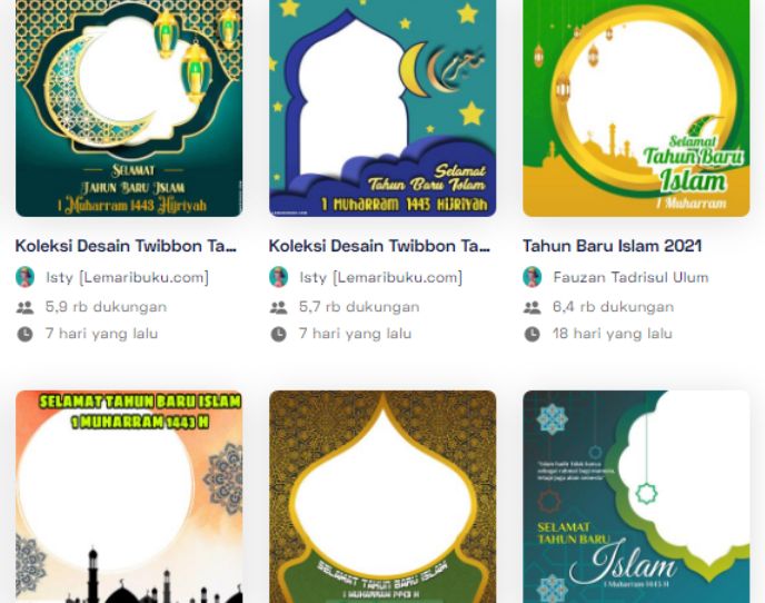 Cara Membuat Twibbon Tahun Baru Islam 2021 - Kumpulan Tips