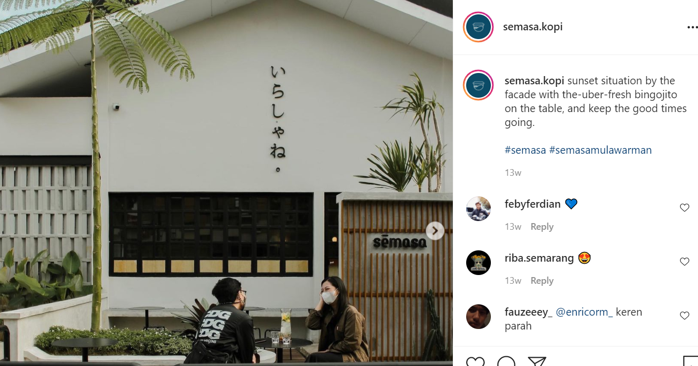 Coffee Shop 'Semasa Kopi' di Kota Semarang 