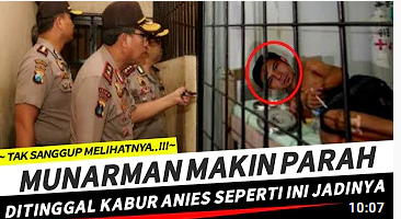 Tangkapan layar thumbnail video yang mengatakan bahwa Polri telah menemukan keterlibatan Anies Baswedan dalam kasus eks petinggi FPI Munarman
