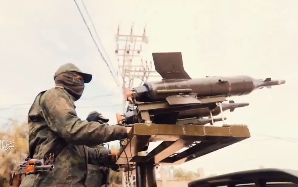 Unit pasukan roket Saraya Al Quds/tangkapan layar video Brigade  Saraya Al Quds