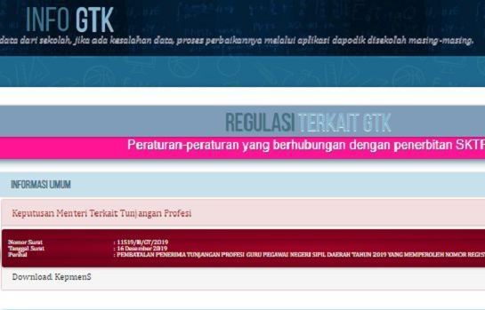 SEGERA Login info.gtk.kemdikbud.go.id, Ikuti Cara Pengajuan Penerima BSU Guru Honorer dan Non PNS Rp1,8 Juta