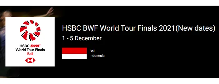 Hasil Drawing Bwf World Tour Finals 2021 Lengkap Dan Jadwal Siaran