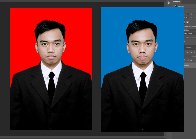 Cara Mengganti Background Foto Menjadi Merah Dan Biru Online