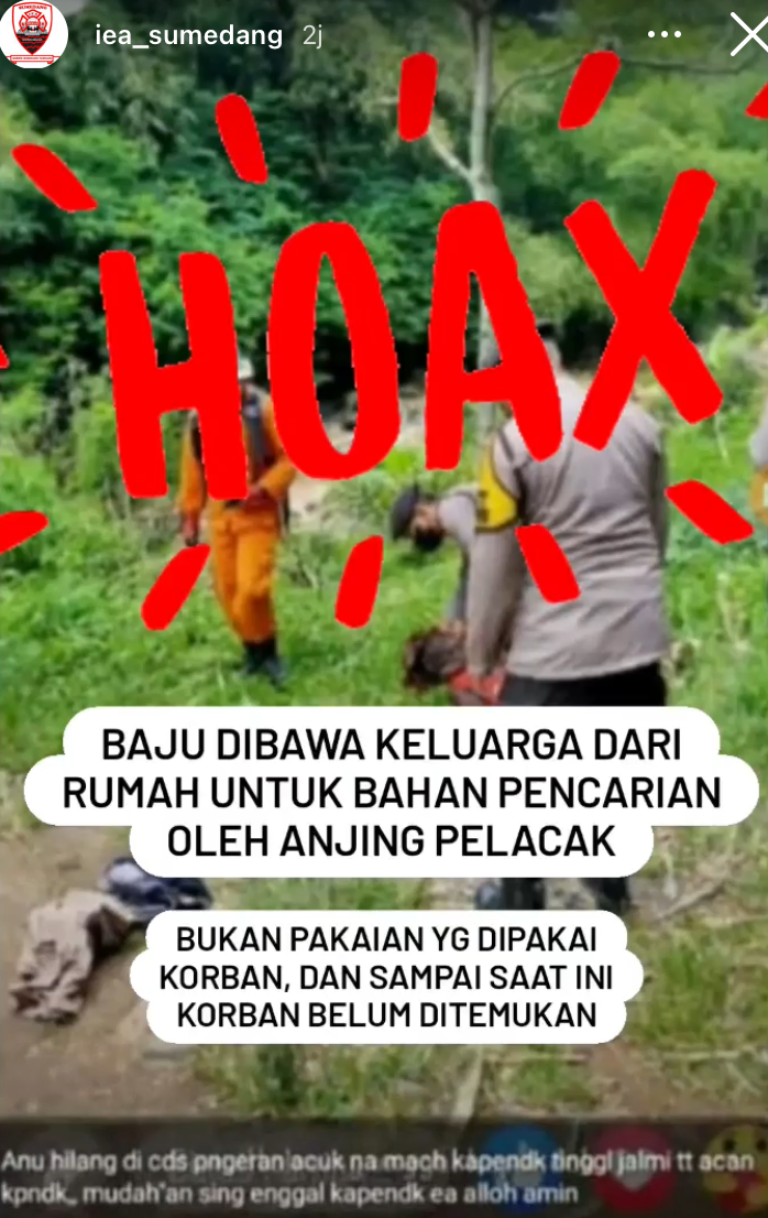 Hoax Pakaian Yana Supriatna Ditemukan