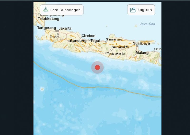 Titik Pusat Gempa Kulonprogo DIY, Jumat, 17 Maret 2023 Mag: 5,2, BMKG Sarankan Hal Ini