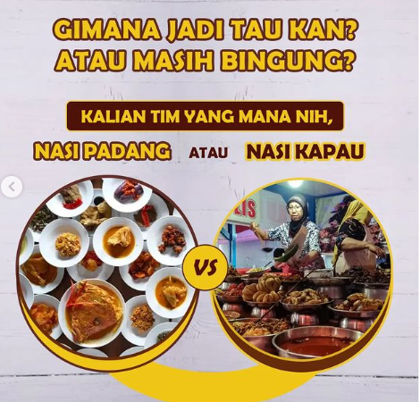 Perbedaan Nasi Padang dan Nasi Kapau ada di 5 Hal Berikut, Ternyata Banyak yang Salah Kaprah