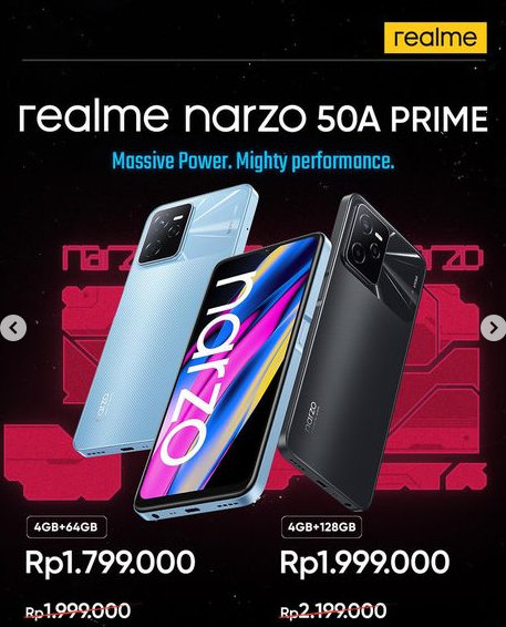 Spesifikasi realme Narzo 50A Prime