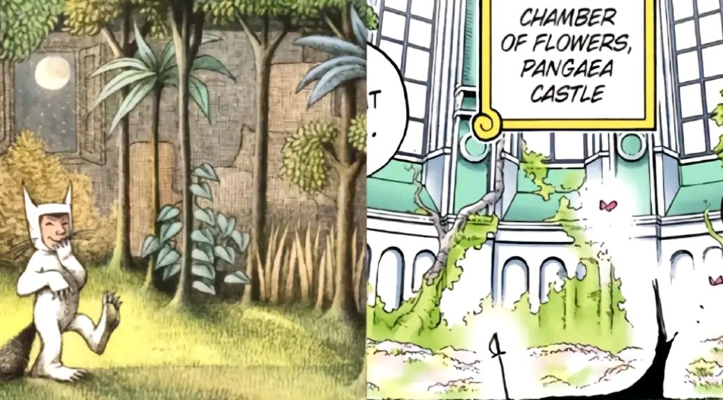 Ruangan penuh tanaman Max dan Im Sama One Piece./TikTokSerilabo.