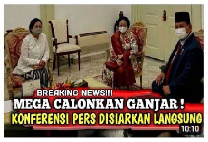 Beredar hoaks sebuah video yang menyebut jika Megawati dan Prabowo sepakat mengusung Ganjar Pranowo di Pilpres 2024.