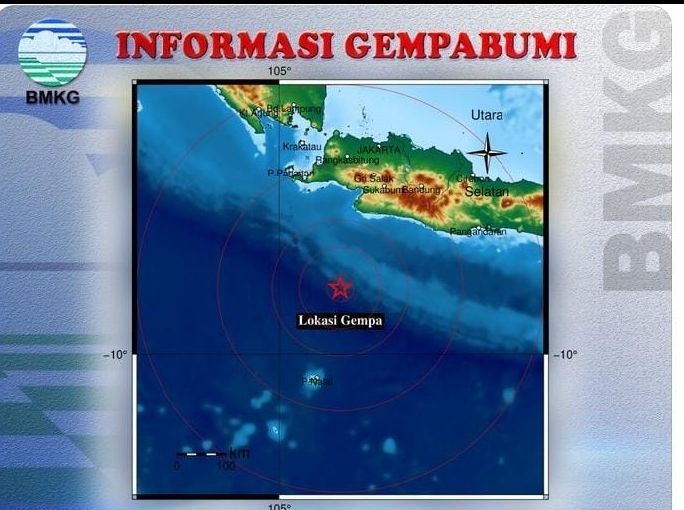 TERBARU! Titik Pusat Gempa Sukabumi Diguncang Gempa Hari Ini 9 Juli