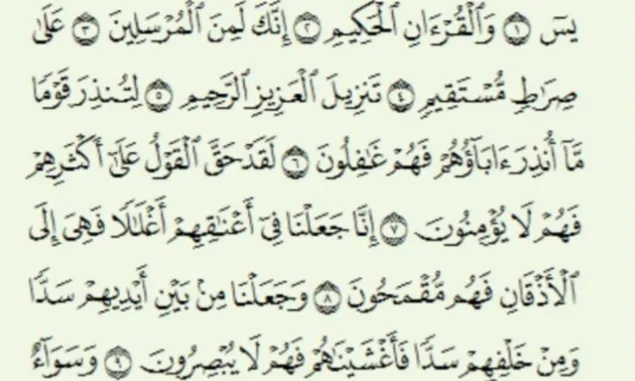 Surat Yasin Ayat 1-83 Lengkap Tulisan Arab dan Latin Mudah Dihafal, Berguna Saat Baca Isi Al Quran & Tahlilan