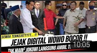 Thumbnail video yang mengatakan jejak digital Prabowo Subianto bocor