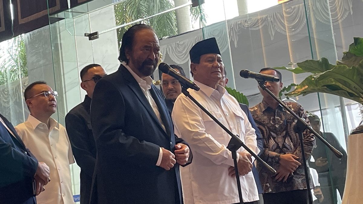 Prabowo Subianto Ajak NasDem Gabung, Surya Paloh: Fifty-Fifty Kemungkinannya 