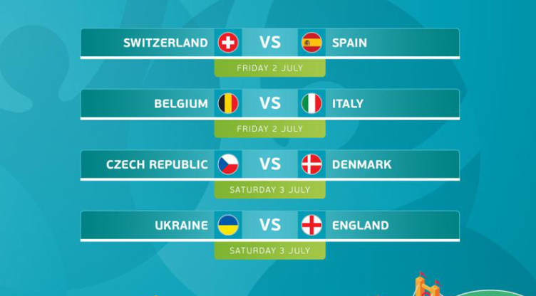Hasil Lengkap Babak 16 Besar Euro 2020, dan Jadwal Perempat Final Mulai  Jumat 2 Juli 2021 Swiss vs Spanyol - Portal Jogja
