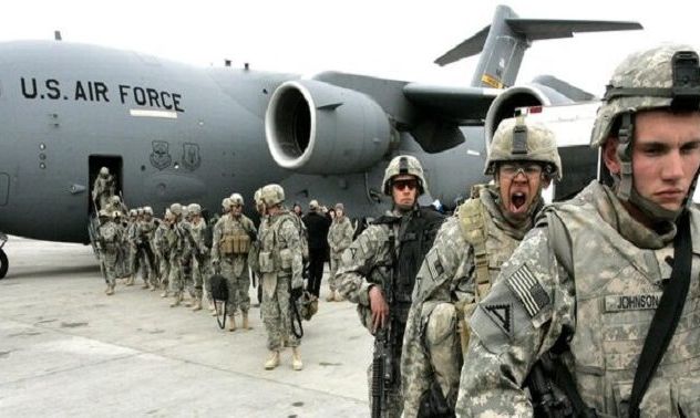 Sekelompok tentara Amerika Serikat, saat tiba di Kabul, Afghanistan, Agustus 2021.