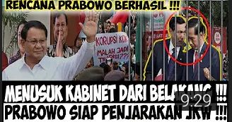 Video yang mengatakan Prabowo Subianto siap penjarakan Jokowi