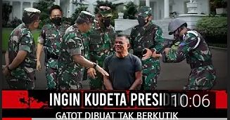 Video yang mengatakan Gatot Nurmantyo ingin kudeta Presiden Jokowi