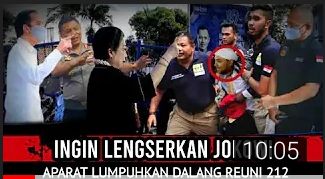 Tangkapan Layar Video yang mengatakan dalang Reuni 212 berniat lengserkan Presiden Jokowi