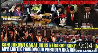 Benarkah kabar yang mengklaim Presiden Jokowi akan mundur dan MPR akan lantik Menhan Prabowo jadi Presiden.