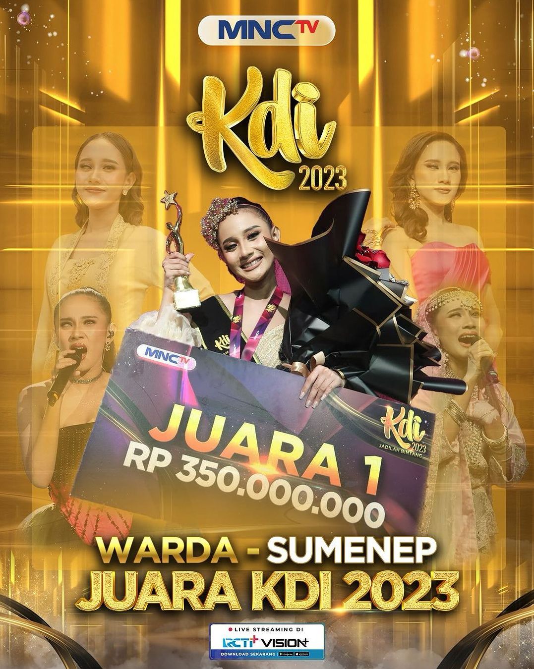  Profil dan biodata Warda asal Pasongsongan Sumenep Madura berhasil juara 1 Kontes Dangdut Indonesia (KDI) 2023