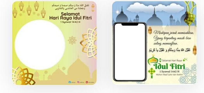 Cara Mudah Membuat Bingkai Foto Ucapan Hari Raya Idul Fitri 2021, Simak