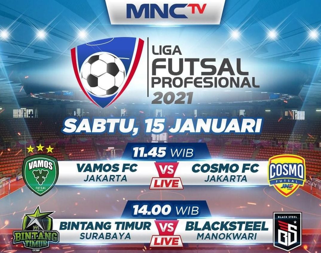 Jadwal Acara MNC TV Hari Ini Sabtu 15 Januari 2022, Ada Liga Futsal Profesional, Kuraih Bintang, Blockbuster