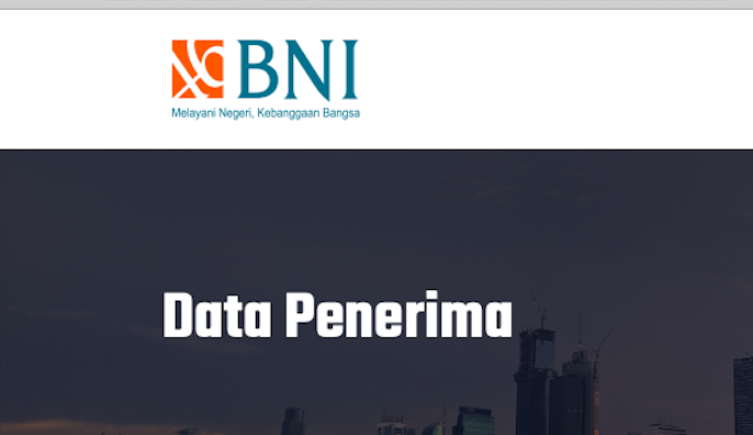 Ilustrasi tampilan utama laman cek Banpres BPUM Rp1,2 juta BNI di banpresbpum.id yang disalurkan untuk bantuan modal usaha UMKM.