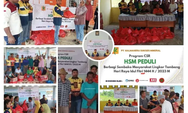 PT HSM Bagi Sembako di Masyarakat Lingkar Tambang, CSR Untuk Pemberdayaan Masyarakat