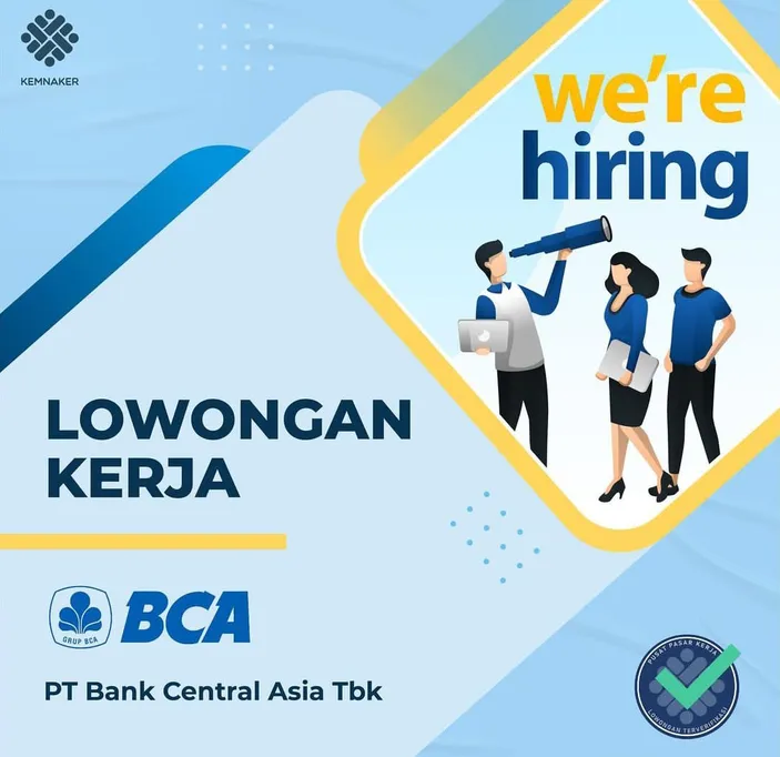 Butuhkan 1 Tenaga Kerja! Lowongan Kerja Bank BCA April 2022 Terbaru ...