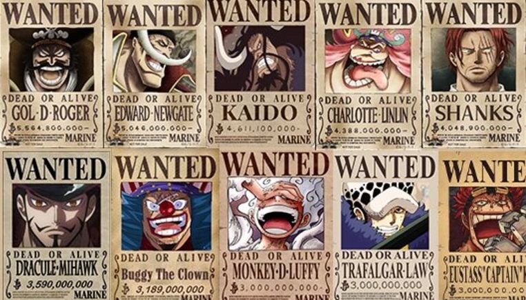 Daftar harga bounty tertinggi di One Piece di 2023.