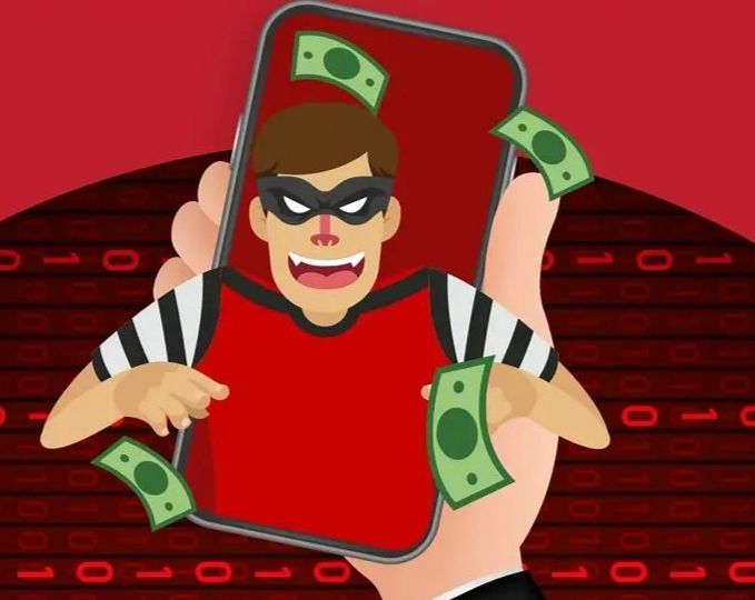 ilustrasi penipuan online;  Pinjol (Pinjaman Online), Fraud (Penipuan Online) Merupakan Salah Satu Kejahatan yang Menonjol 