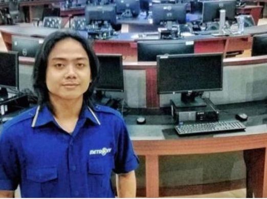 Editor video Metro TV Alm Yodi Prabowo.*