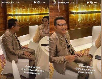 Momen Kebersamaan Anang Hermansyah dan Krisdayati di Pernikahan Atta Halilintar dan Aurel/Instagram /@ashanty_ash/ @yunishara36
