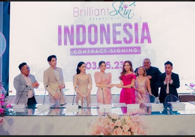 Contract Signing Ceremony Brilliant Skin Essentials di W Bali Semintak Minggu 5 Maret 2023.