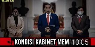 Video yang mengatakan Jokowi copot beberapa menteri yang sering bermasalah