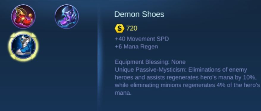 Item Demon Shoes Mobile Legends. 