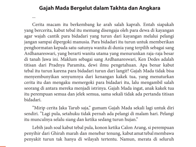 Pembahasan soal untuk mata pelajaran bahasa Indonesia kelas 12 halaman 42