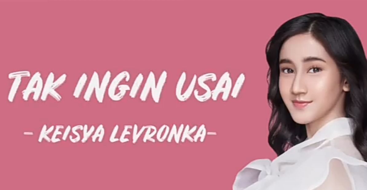 Not Angka Pianika Tak Ingin Usai Keisya Levronka Lengkap dengan Lirik Lagu: Beridiri Ku Memutar Waktu